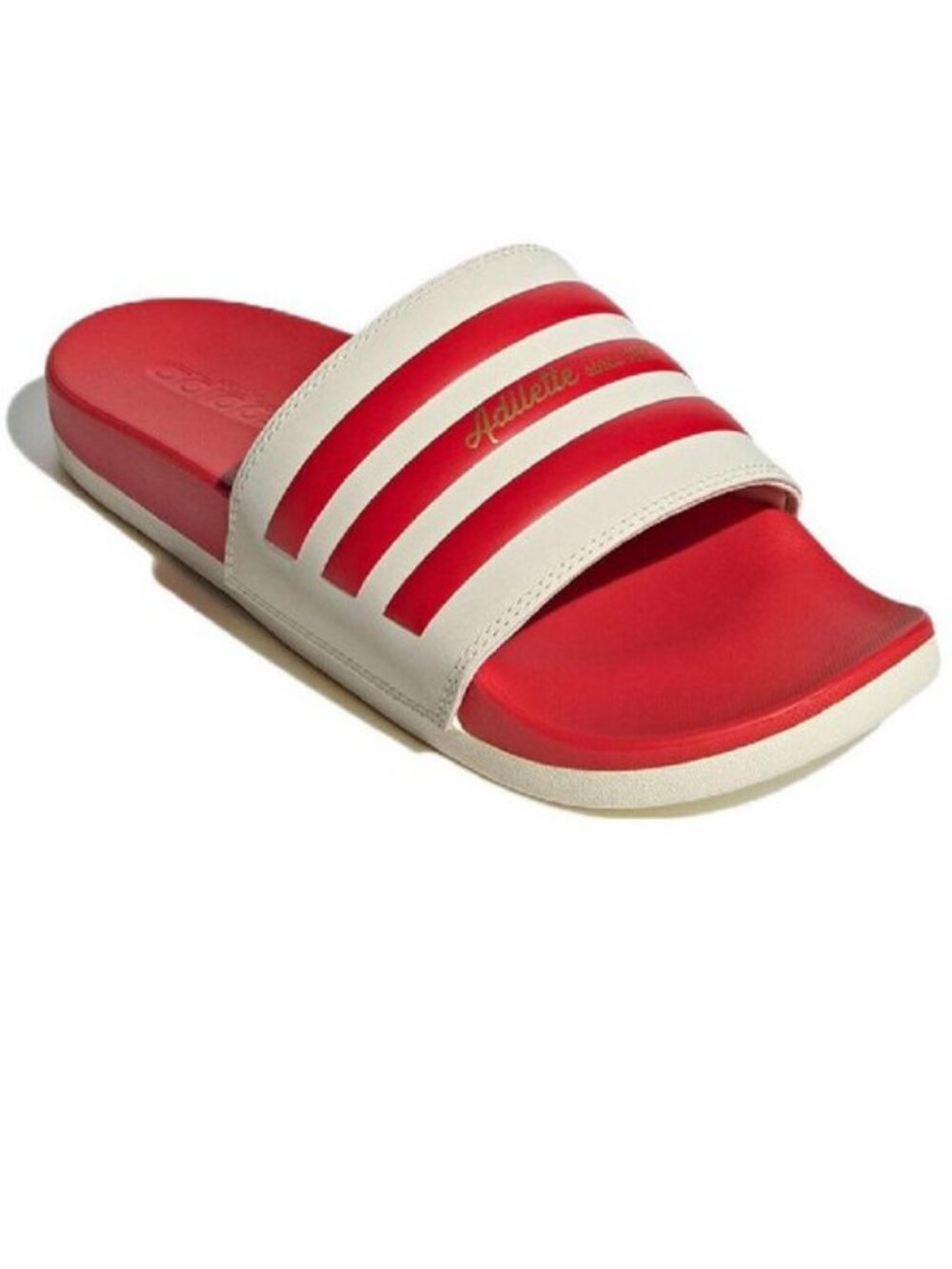 adidas Adilette Comfort Slide White Red – Sport & Leisure Sandals